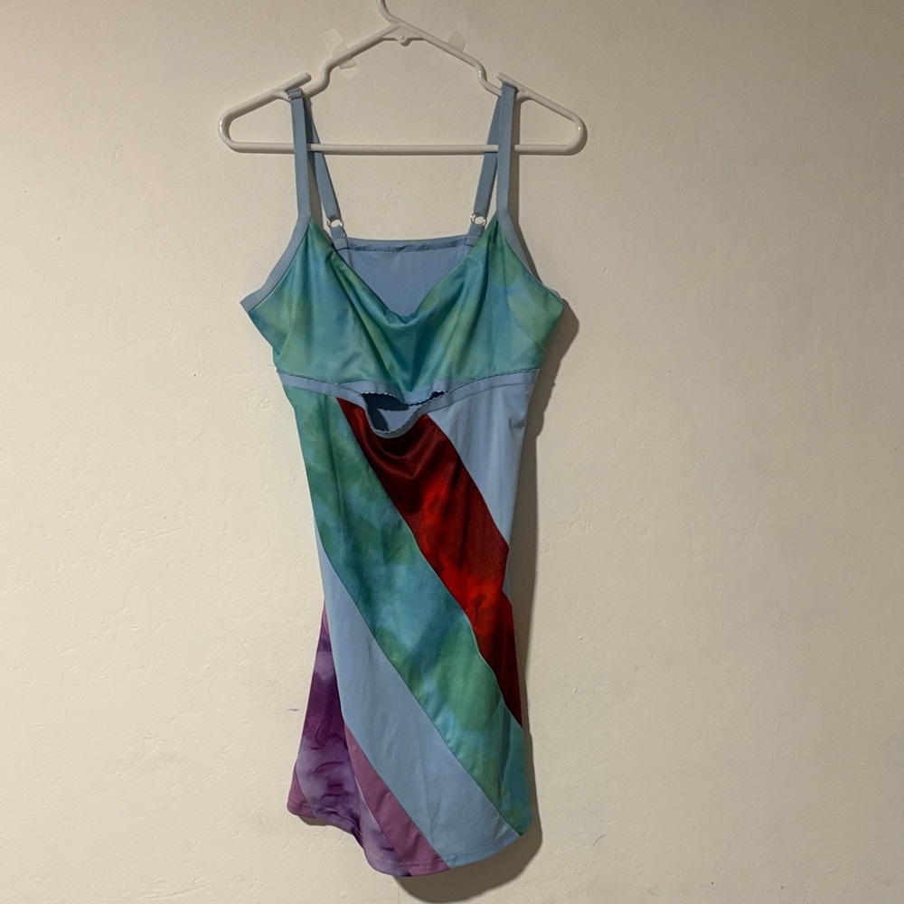 Colorful Strappy Dress